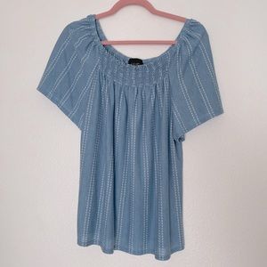 Shirt Top striped dots.